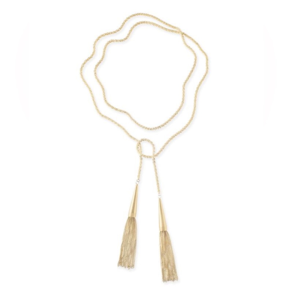 Kendra Scott Gold Chain Tassel Necklace